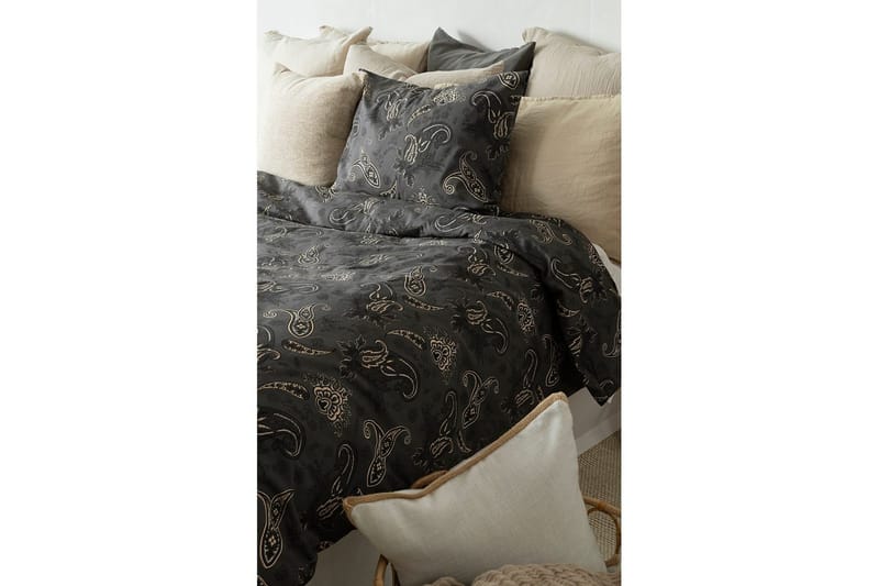 Dynebetræk Enkeltseng 2-dels Tilly - Sort - Tekstiler - Sengetøj - Sengesæt & dynesæt