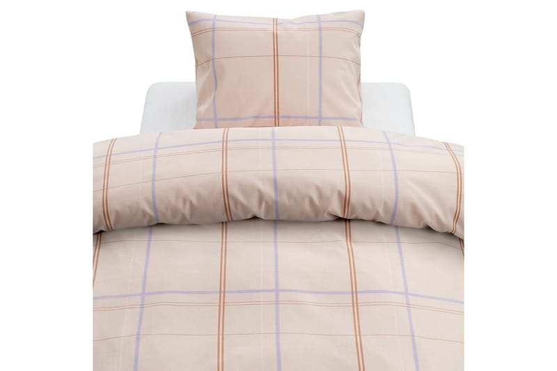 Dynebetræk Enkeltseng 2-dels Tyra Ruta, Lilla