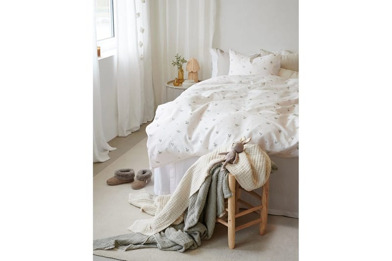 Dynebetræk Enkeltseng 2-delt Alvin Beige - Tekstiler - Sengetøj - Sengesæt & dynesæt