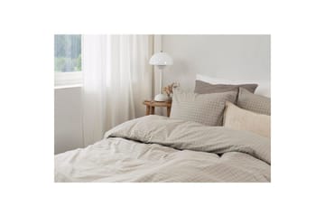 Dynebetræk Enkeltseng 2-delt Birger Flannel - Greige - Tekstiler - Sengetøj - Sengesæt & dynesæt