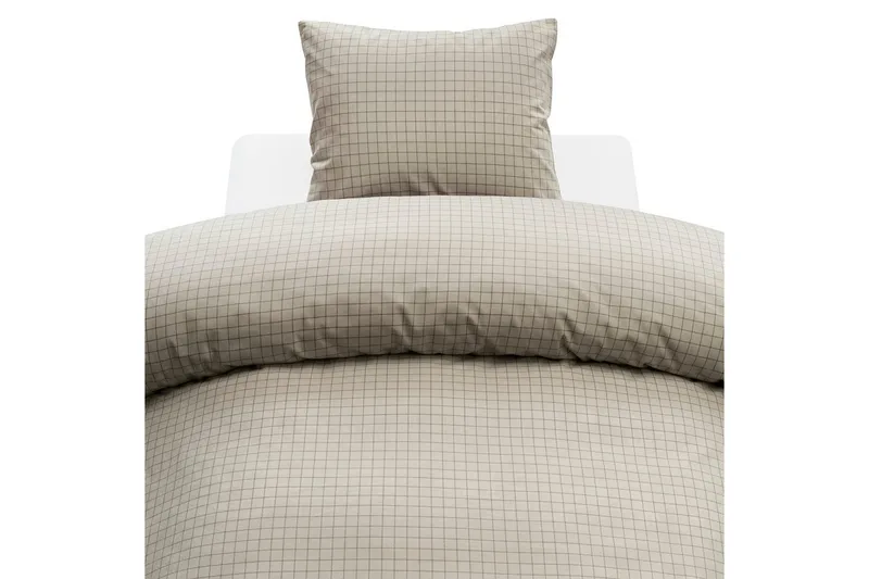 Dynebetræk Enkeltseng 2-delt Birger Flannel, Greige