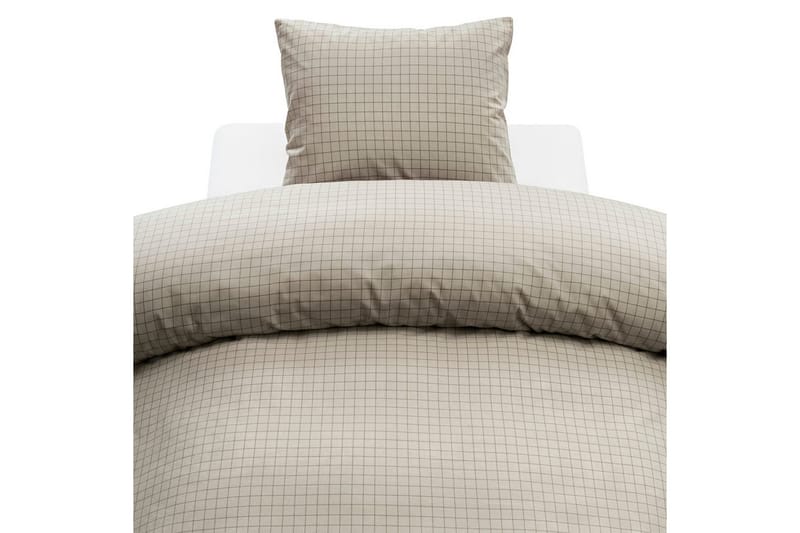 Dynebetræk Enkeltseng 2-delt Birger Flannel, Greige