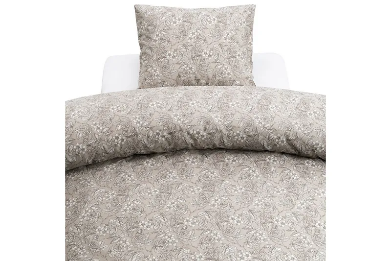 Dynebetræk Enkeltseng 2-delt Blackberry - Brun - Tekstiler - Sengetøj - Sengesæt & dynesæt