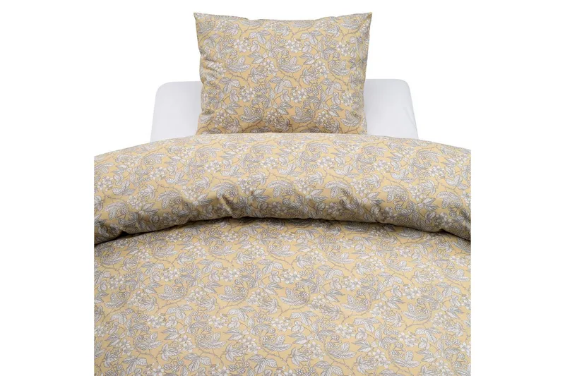 Dynebetræk Enkeltseng 2-delt Blackberry, Gul