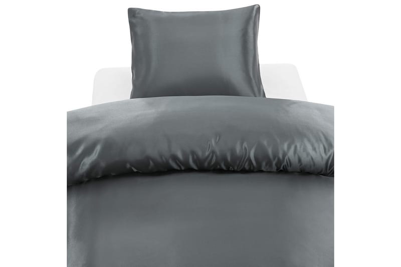 Dynebetræk Enkeltseng Harmony 2-Dele Glamoursatin Antracit/mørkegrå, undefined