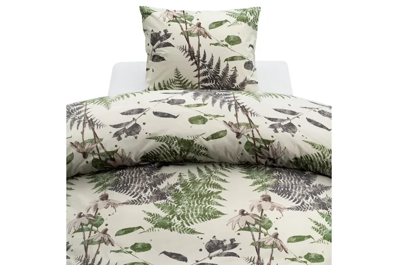 Dynebetræk Enkeltseng Harmony 2-Delers Skovlysning - Grøn - Tekstiler - Sengetøj - Sengesæt & dynesæt