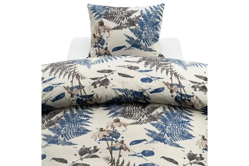 Dynebetræk Enkeltseng Harmony 2-Delers Skovlysning - Marineblå - Tekstiler - Sengetøj - Sengesæt & dynesæt