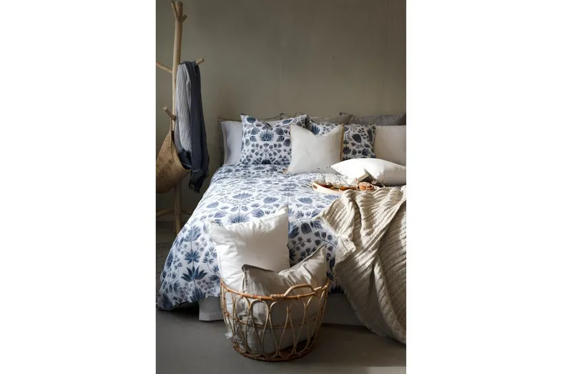 Dynebetræk Enkeltseng Harmony 2-delt Aster Blå - Tekstiler - Sengetøj - Sengesæt & dynesæt