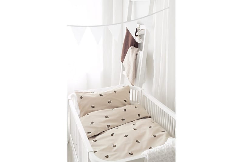 Dynebetræk til tremmeseng 2-Del Humle Sand - Tekstiler - Sengetøj - Sengesæt & dynesæt