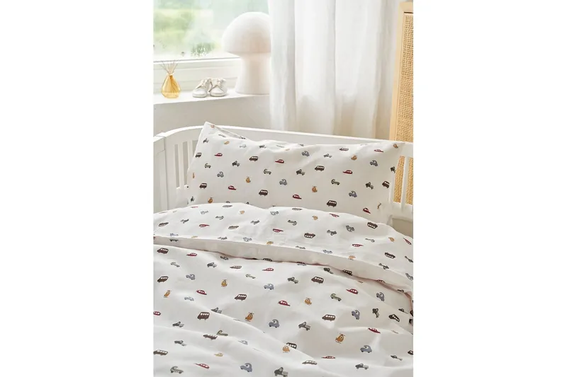 Dynebetræk til tremmeseng 2-Del John Beige - Tekstiler - Sengetøj - Dyne