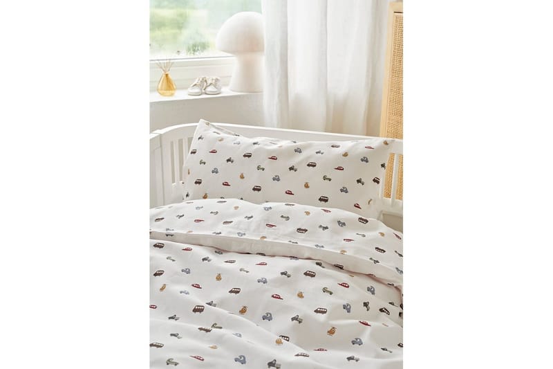 Dynebetræk til tremmeseng 2-Del John Beige - Tekstiler - Sengetøj - Sengesæt & dynesæt