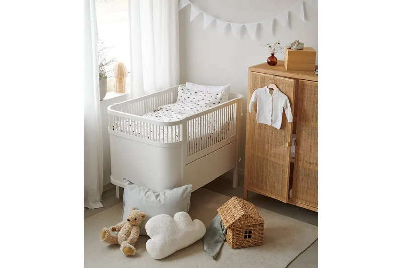 Dynebetræk til tremmeseng 2-Del John Beige - Tekstiler - Sengetøj - Sengesæt & dynesæt