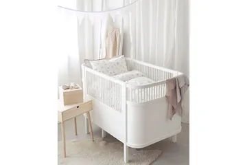 Dynebetræk til tremmeseng 2-Dele Citroner Gul - Tekstiler - Sengetøj - Sengesæt & dynesæt