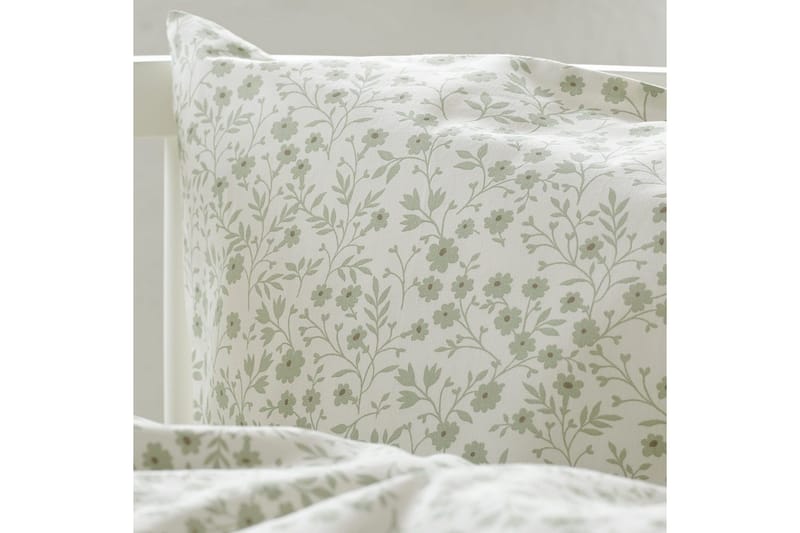 Dynebetræk til tremmeseng 2-Dele Hedda - Grøn - Tekstiler - Sengetøj - Sengesæt & dynesæt