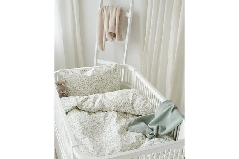 Dynebetræk til tremmeseng 2-Dele Hedda - Grøn - Tekstiler - Sengetøj - Sengesæt & dynesæt