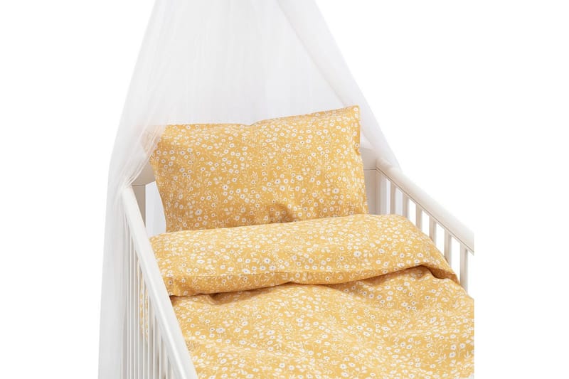 Dynebetræk til tremmeseng 2-Dele Hedda - Gul - Tekstiler - Sengetøj - Sengesæt & dynesæt