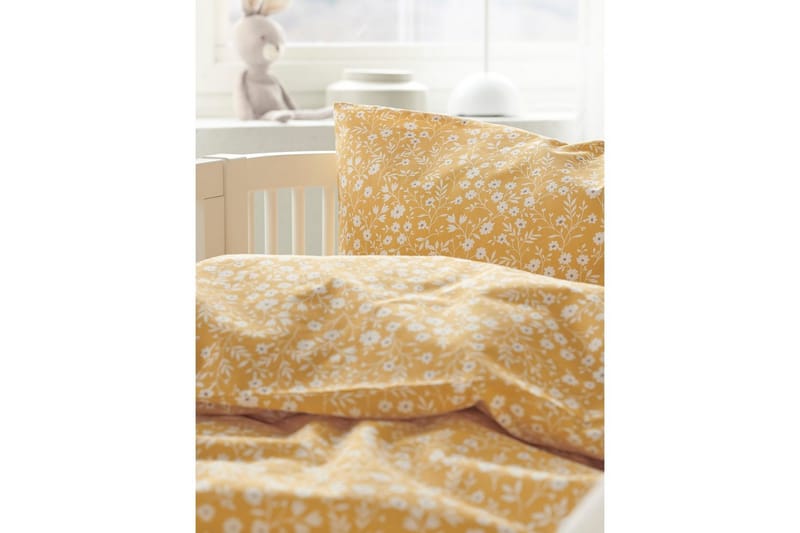 Dynebetræk til tremmeseng 2-Dele Hedda - Gul - Tekstiler - Sengetøj - Sengesæt & dynesæt