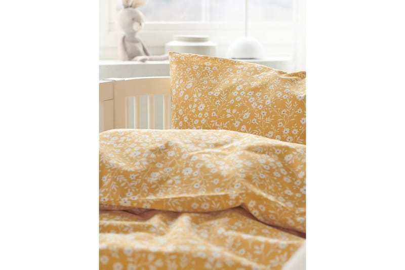 Dynebetræk til tremmeseng 2-Dele Hedda - Gul - Tekstiler - Sengetøj - Sengesæt & dynesæt