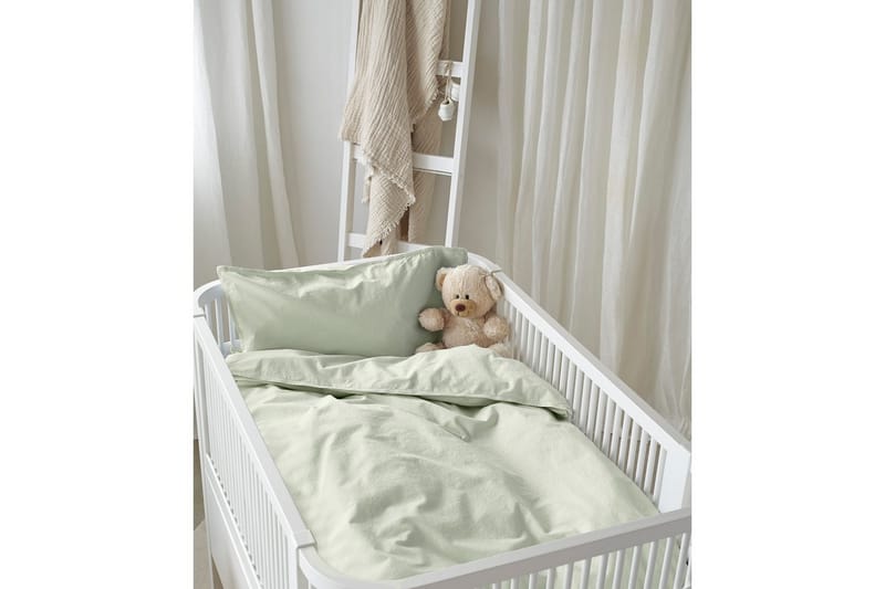 Dynebetræk til tremmeseng 2-Dele Humble - Grøn - Tekstiler - Sengetøj - Sengesæt & dynesæt