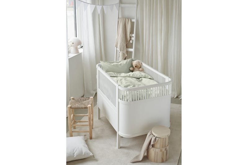 Dynebetræk til tremmeseng 2-Dele Humble - Grøn - Tekstiler - Sengetøj - Sengesæt & dynesæt