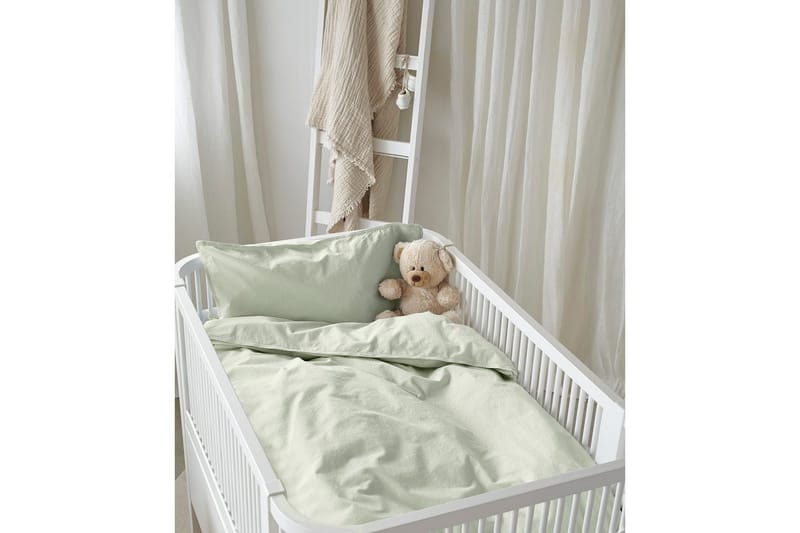 Dynebetræk til tremmeseng 2-Dele Humble - Grøn - Tekstiler - Sengetøj - Sengesæt & dynesæt