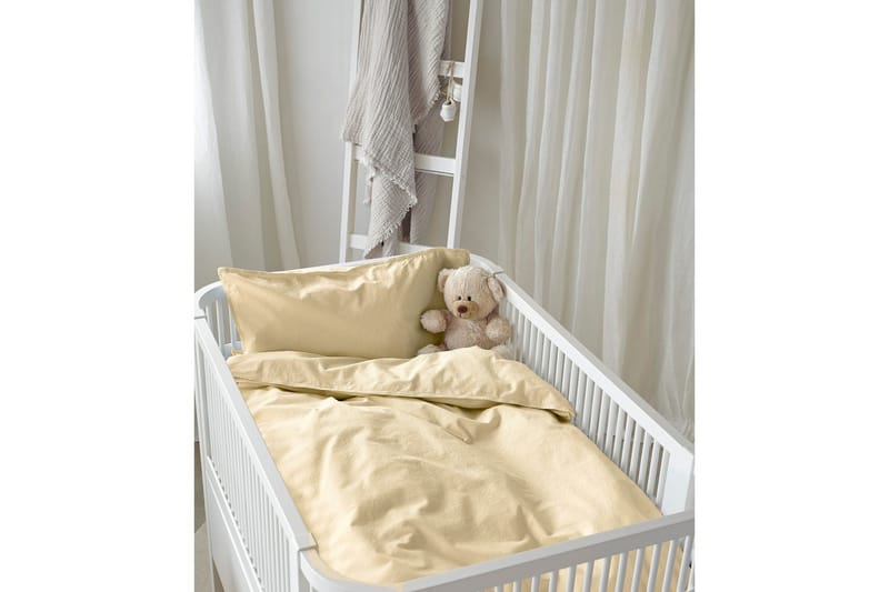 Dynebetræk til tremmeseng 2-Dele Humble - Gul - Tekstiler - Sengetøj - Sengesæt & dynesæt