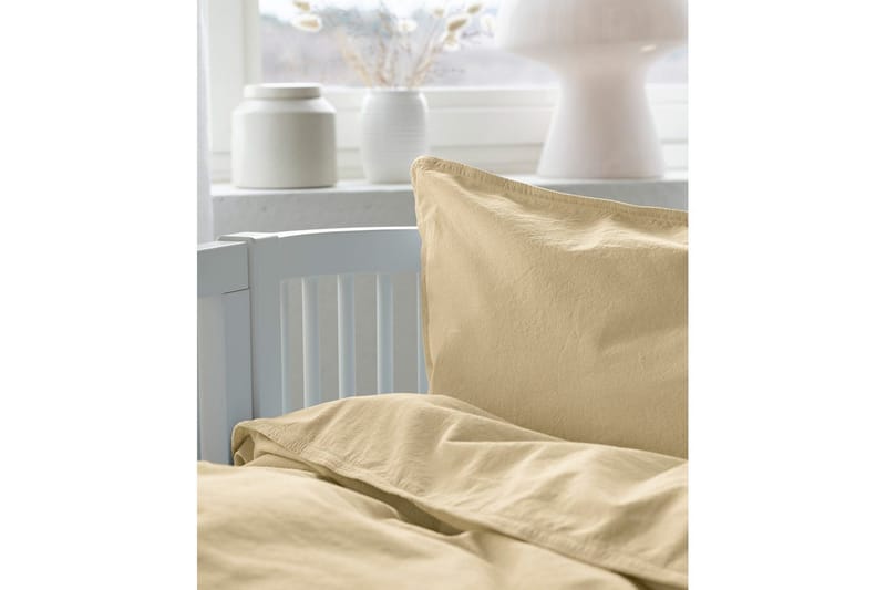 Dynebetræk til tremmeseng 2-Dele Humble - Gul - Tekstiler - Sengetøj - Sengesæt & dynesæt