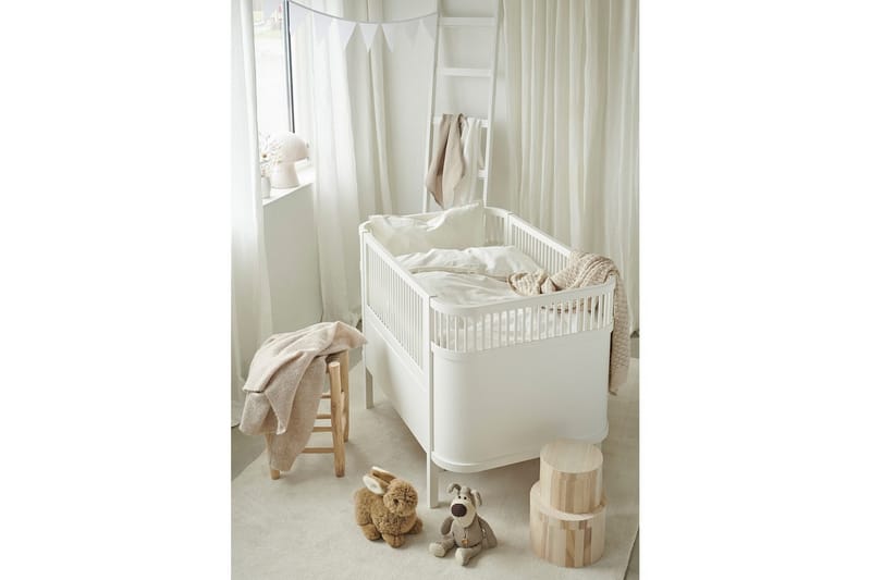 Dynebetræk til tremmeseng 2-Dele Humble - Hvid - Tekstiler - Sengetøj - Sengesæt & dynesæt