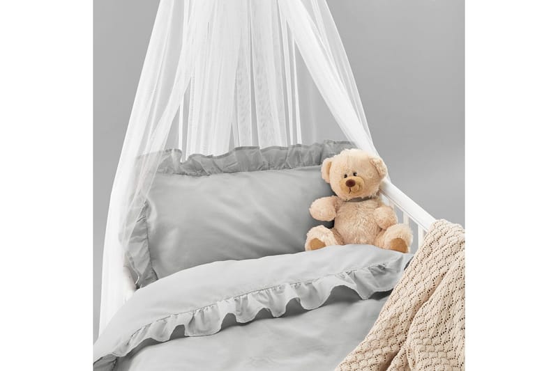 Dynebetræk til tremmeseng 2-Dele Volang - Grå - Tekstiler - Sengetøj - Sengesæt & dynesæt