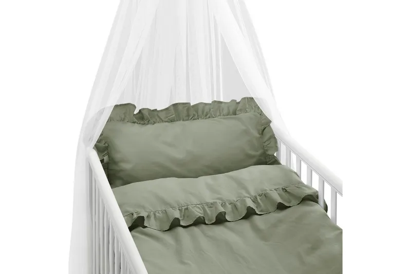 Dynebetræk til tremmeseng 2-Dele Volang - Grøn - Tekstiler - Sengetøj - Sengesæt & dynesæt