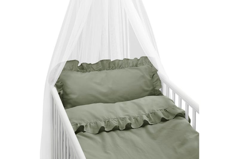 Dynebetræk til tremmeseng 2-Dele Volang - Grøn - Tekstiler - Sengetøj - Sengesæt & dynesæt