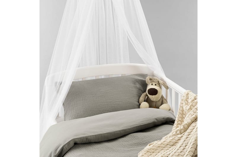 Dynebetræk til tremmeseng 2-Delers Rolling - Grå - Tekstiler - Sengetøj - Sengesæt & dynesæt