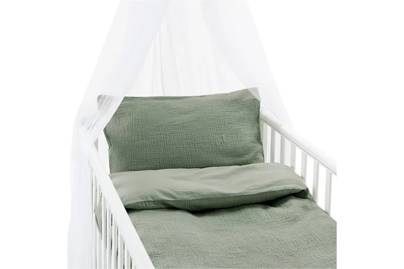 Dynebetræk til tremmeseng 2-Delers Rolling - Grøn - Tekstiler - Sengetøj - Sengesæt & dynesæt