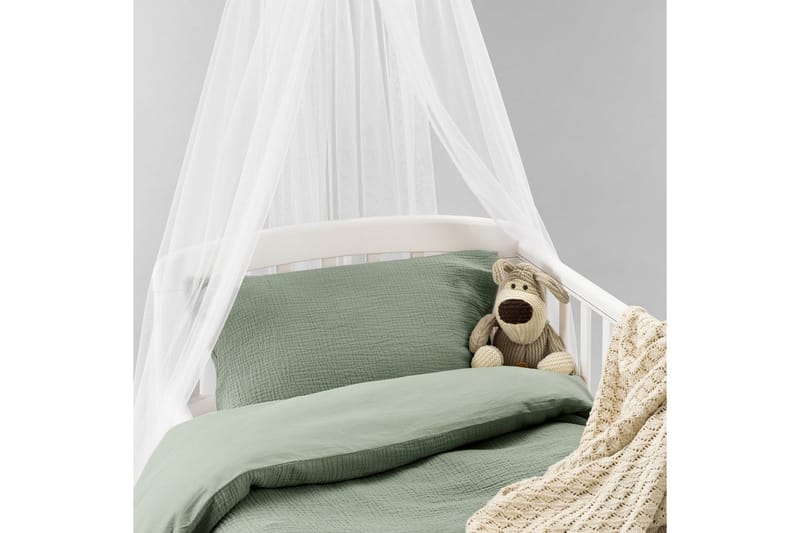 Dynebetræk til tremmeseng 2-Delers Rolling - Grøn - Tekstiler - Sengetøj - Sengesæt & dynesæt