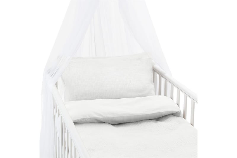 Dynebetræk til tremmeseng 2-Delers Rolling - Hvid - Tekstiler - Sengetøj - Sengesæt & dynesæt