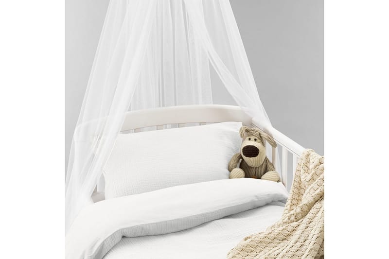 Dynebetræk til tremmeseng 2-Delers Rolling - Hvid - Tekstiler - Sengetøj - Sengesæt & dynesæt