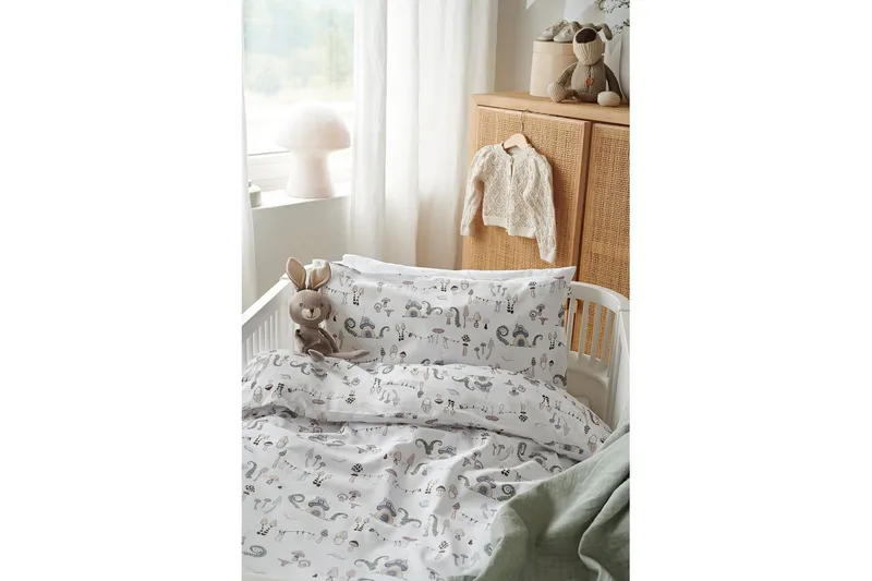 Dynebetræk til tremmeseng 2-dels Fingal Pastel - Tekstiler - Sengetøj - Dyne