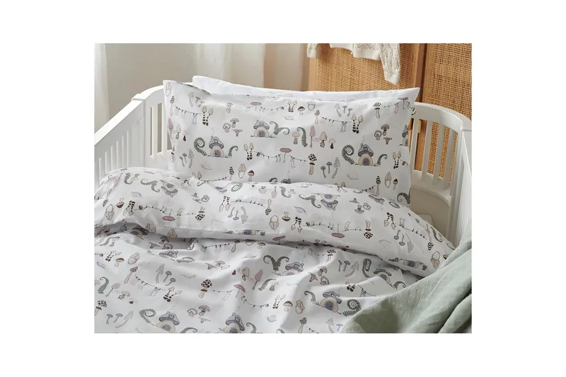 Dynebetræk til tremmeseng 2-dels Fingal Pastel - Tekstiler - Sengetøj - Dyne