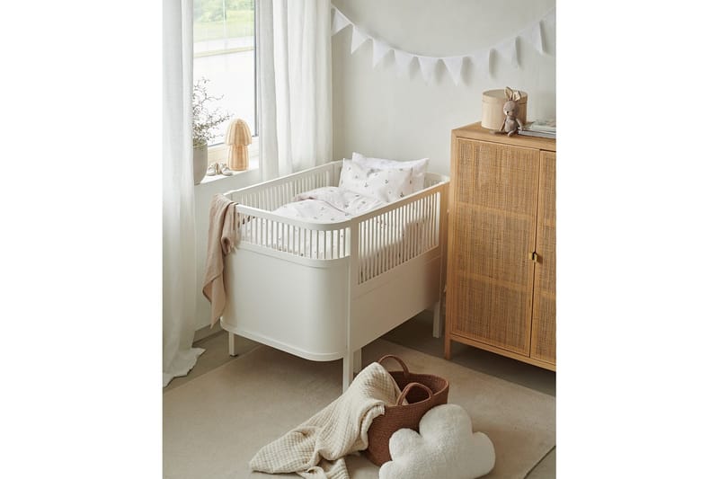 Dynebetræk til tremmeseng 2-delt Alvin Beige - Tekstiler - Sengetøj - Dyne