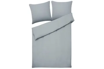 Dynebetrækssæt Avondale Grå, 220x155 cm - Grå, 220x155 cm - Tekstiler - Sengetøj - Sengesæt & dynesæt