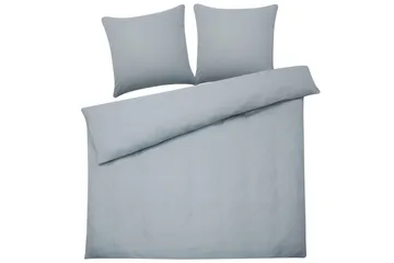 Dynebetrækssæt Avondale Grå, 220x240 cm - Grå, 220x240 cm - Tekstiler - Sengetøj - Sengesæt & dynesæt