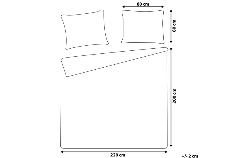 Dynebetrækssæt Harmonridge Blå, 220x200 cm - Blå, 220x200 cm - Tekstiler - Sengetøj - Sengesæt & dynesæt