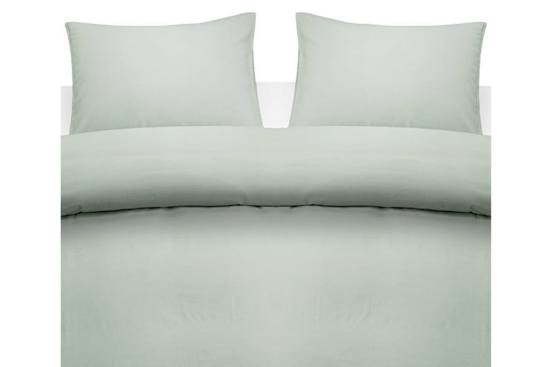 Dynebetræk Dobbelt 3-Del Vasket, Grøn