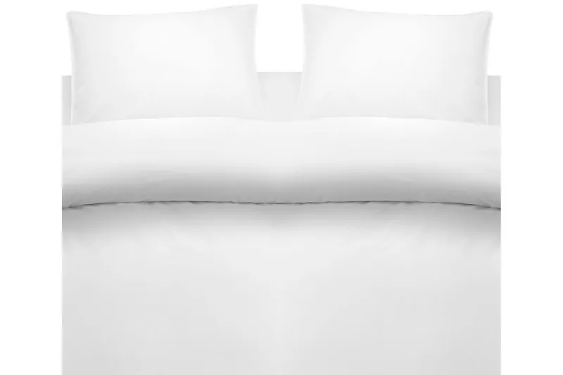 Dynebetræk Dobbelt 3-Del Vasket, Hvid