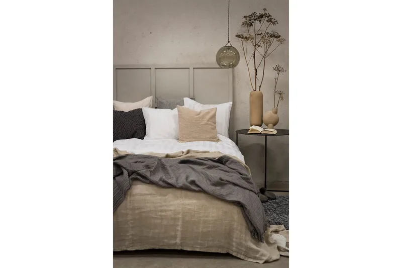 Dynebetræk Dobbelt 3-Dele Satin - Hvid - Tekstiler - Sengetøj - Sengesæt & dynesæt - Dynesæt dobbeltseng