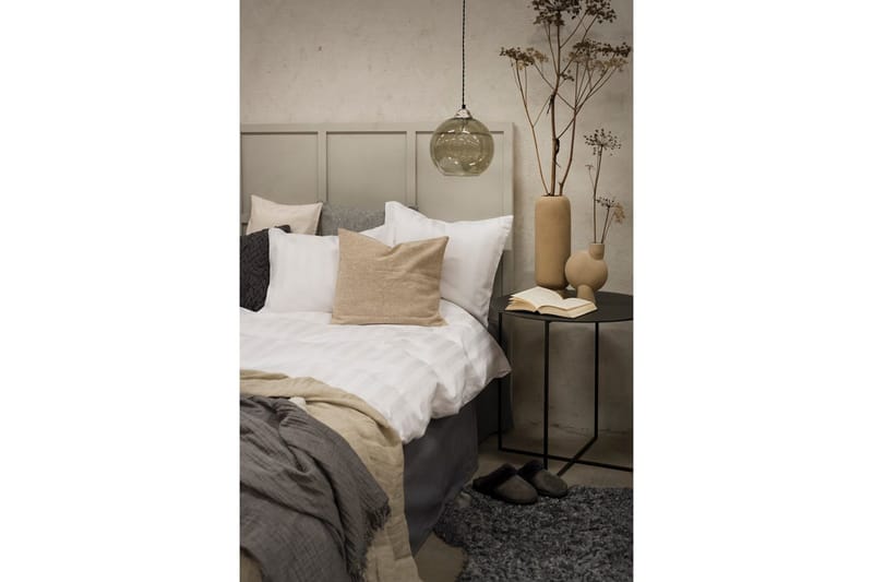 Dynebetræk Dobbelt 3-Dele Satin - Hvid - Tekstiler - Sengetøj - Sengesæt & dynesæt - Dynesæt dobbeltseng