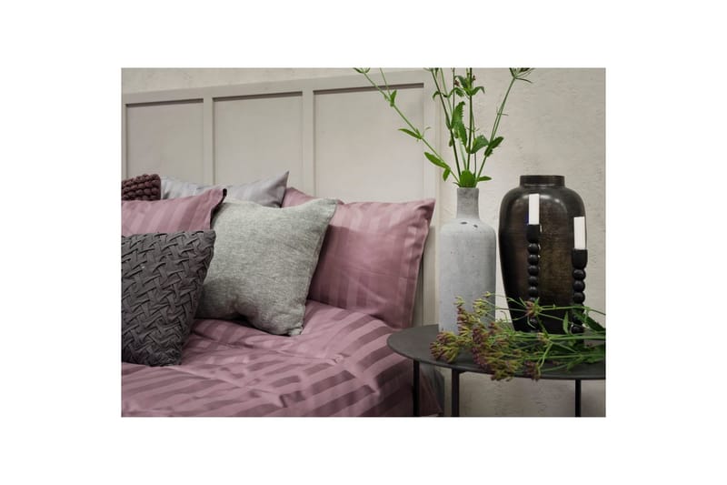 Dynebetræk Dobbelt 3-Dele Satin - Lilla - Tekstiler - Sengetøj - Sengesæt & dynesæt - Dynesæt dobbeltseng