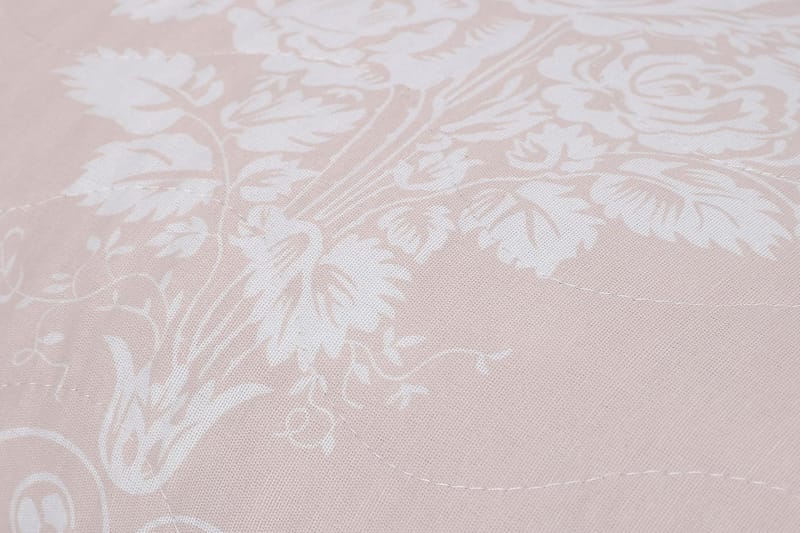 EnLora Home Sengetæppe Dobbelt 200x220+2 Pudebetræk - Beige/Hvid - Tekstiler - Sengetøj - Sengesæt & dynesæt - Dynesæt dobbeltseng