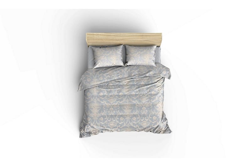 Eponj Home Sengetæppe Dobbelt 200x235+Lagen+2 Pudebetræk - Blå/Hvid - Tekstiler - Sengetøj - Sengesæt & dynesæt - Dynesæt dobbeltseng