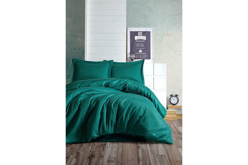 Cotton Box Premium Satin Sengesæt, Grøn